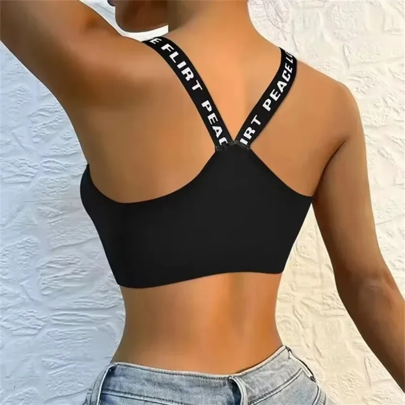 Débardeur de sport sans coutures pour femmes – Haut de yoga à larges bretelles, vêtement de sport doux pour la salle de sport, la course et l'entraînement physique