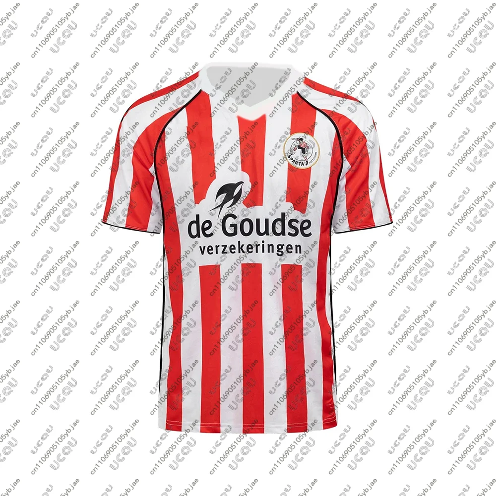 Maillot de Football respirant pour hommes et enfants, maillot de Football à domicile, jeu de Football s-spesta Sport extérieur, haut à séchage rapide, cadeau R-Rotterdam, 2025-26