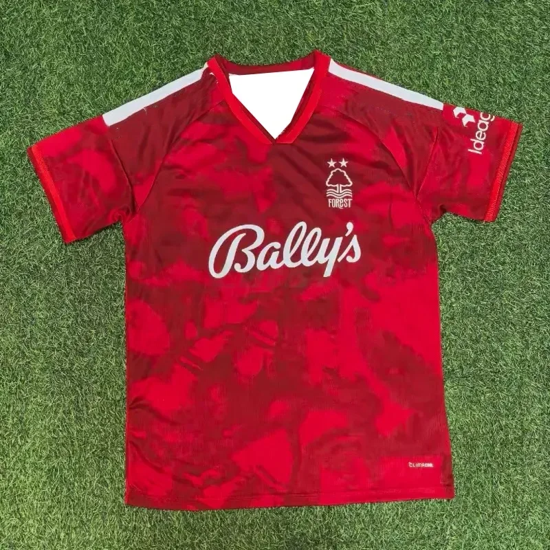 Nouveau maillot de football de Nottingham Forest imprimé en 3D, tenue domicile Y2K, t-shirt respirant, ensemble décontracté pour l'entraînement quotidien, style streetwear.