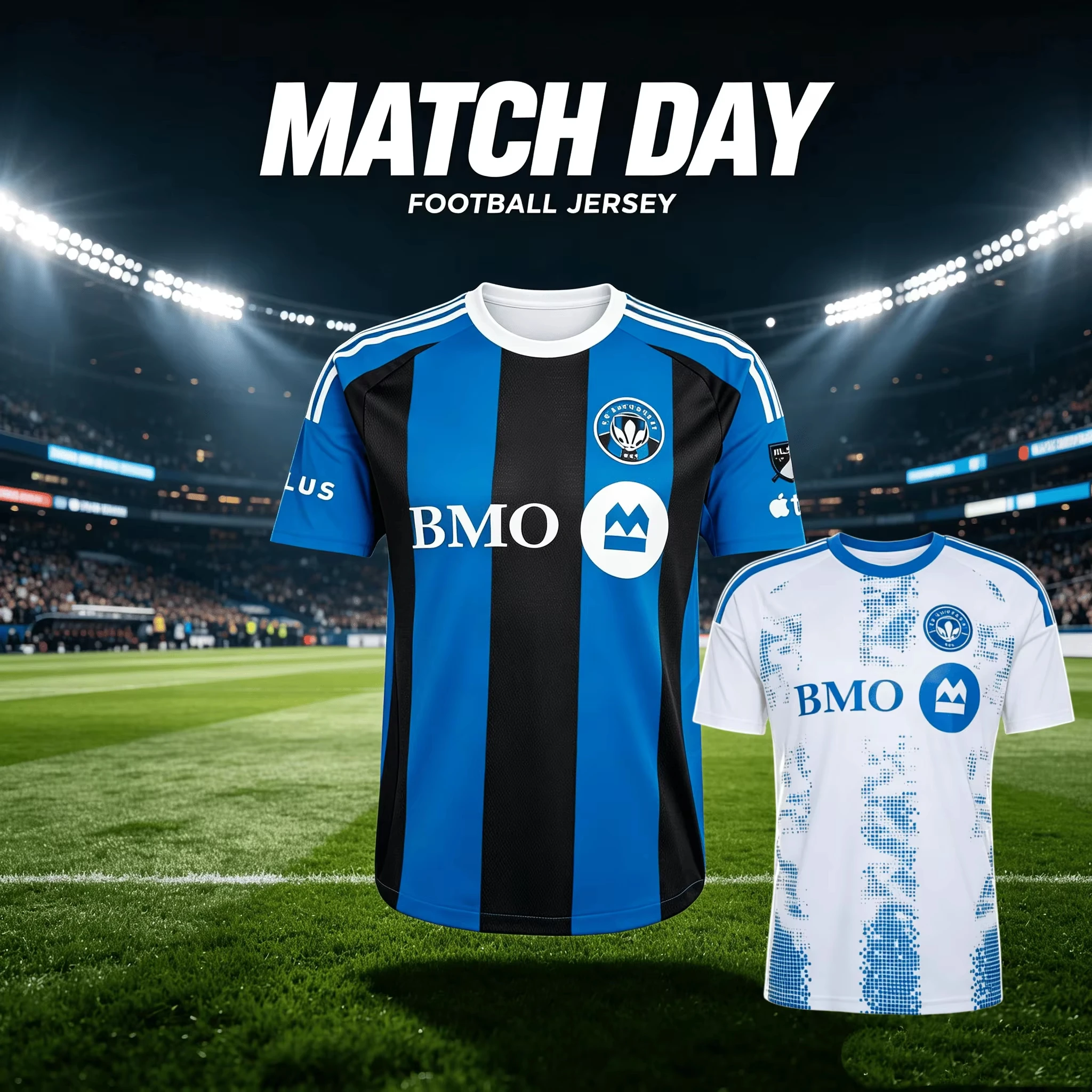 Maillot de football domicile CF Montréal 2026-27 pour hommes, version fan, respirant, à séchage rapide, pour l'entraînement et les matchs.
