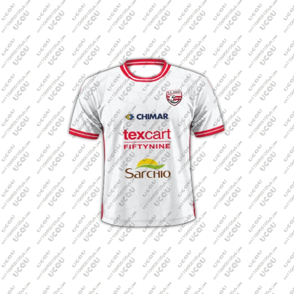 Maillot de football respirant et à séchage rapide pour homme et enfant, collection domicile/extérieur 2025/26, idéal comme cadeau - C-Carpi
