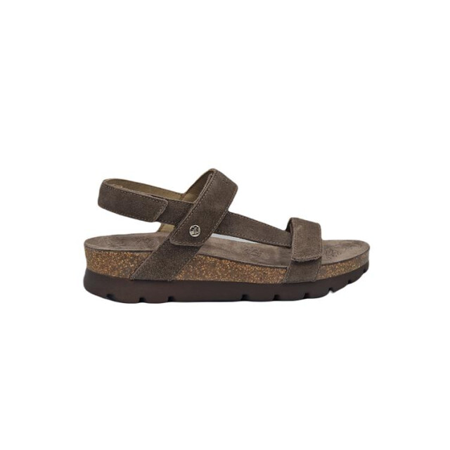 Panama Jack Wedge-Sandalen Selma B18 aus Wildleder - Grau
