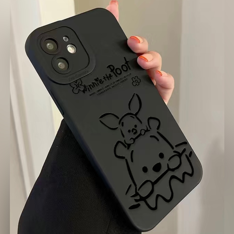 Disney Cell Phones & Accessories | Iphone Winnie The Pooh Cellphone Case | Color: Black | Size: Os
