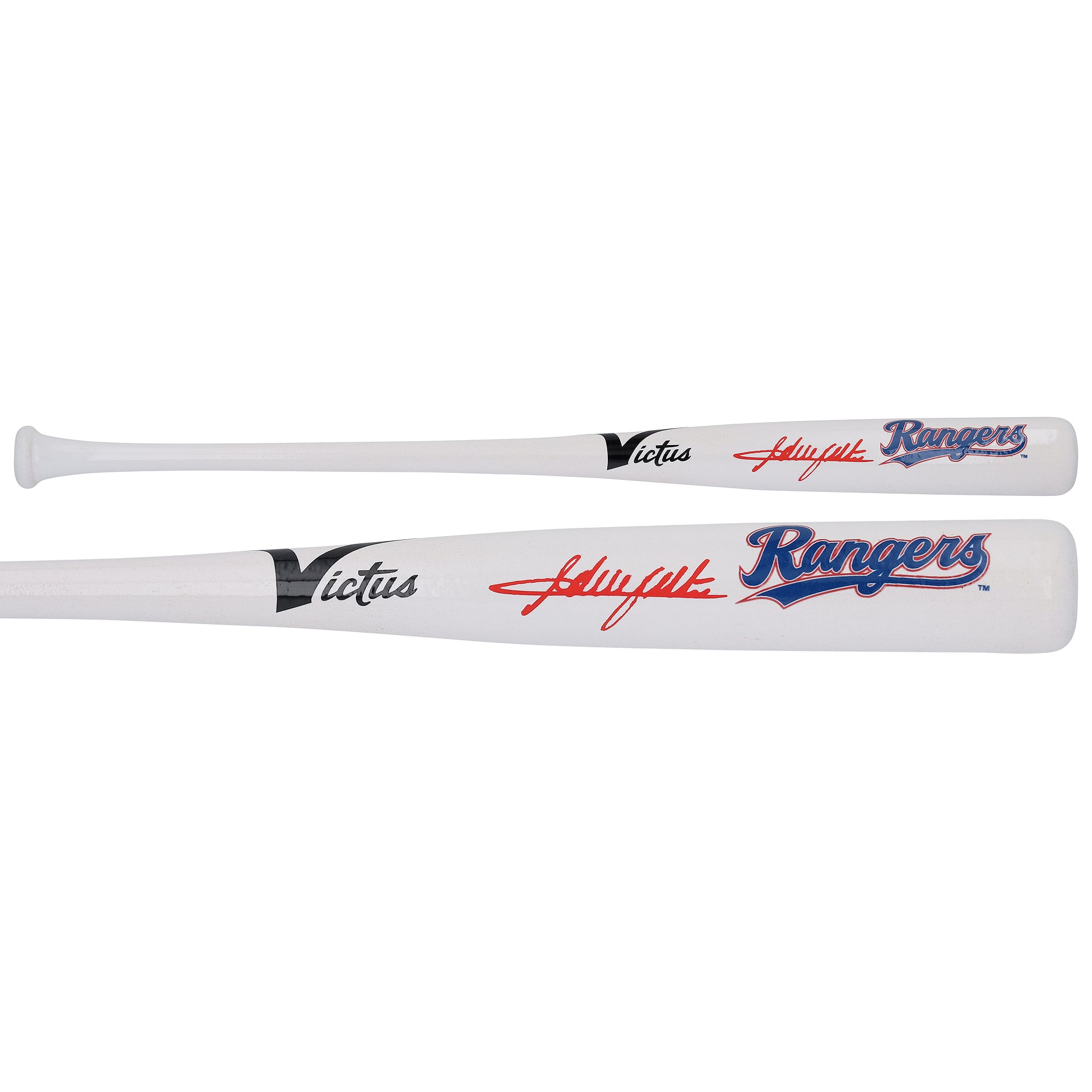 Adrian Beltre Texas Rangers signierter Victus Team ID Mini-Schläger