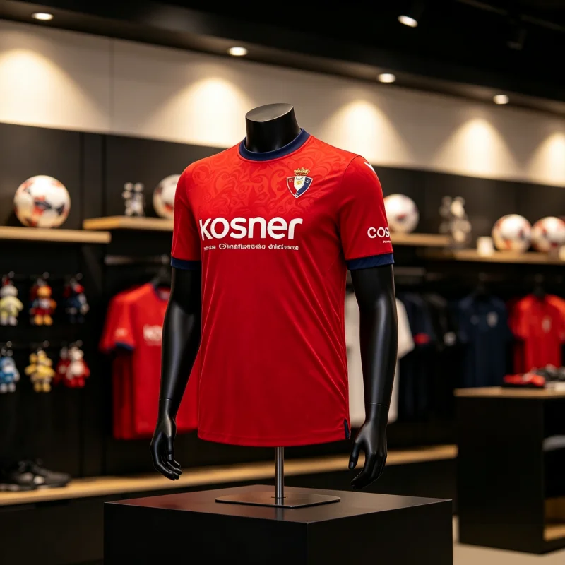 Maillot de football Osasuna domicile imprimé en 3D, saison 26-27, T-shirt confortable pour les fans, style familial, haut de sport respirant à séchage rapide