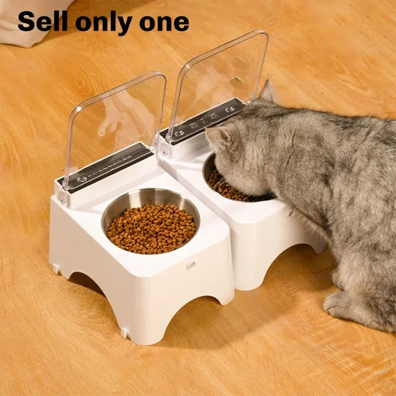 Distributeur de nourriture intelligent pour animaux de compagnie CC-PetPulse avec capteur infrarouge, anti-souris, distributeur de nourriture pour chats, distributeur de nourriture pour chiens, couvercle à ouverture automatique