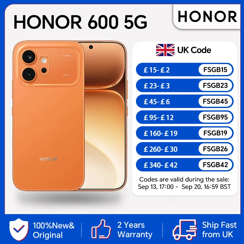 HONOR 600 5G,EU Version, 5G Smartphone, 200MP Ultra-clear Night Camera, OIS,6400mAh Battery, Next‑Gen Snapdragon 7 Performance Chip,IP68 IP69 IP69K,Dual Card, HONOR Smartphone