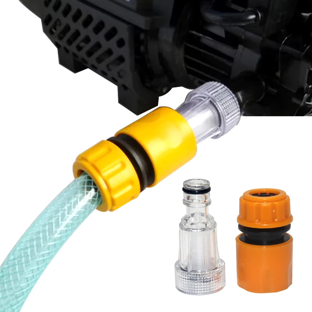 Auto Waschmaschine Adapter Hochdruck Waschmaschine Wasser Filter Automobil Waschmaschine Wasser Anschluss Set Schlauch Rohr Fitting