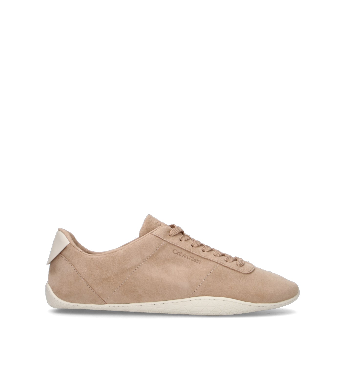 CALVIN KLEIN Sneaker donna beige in suede
