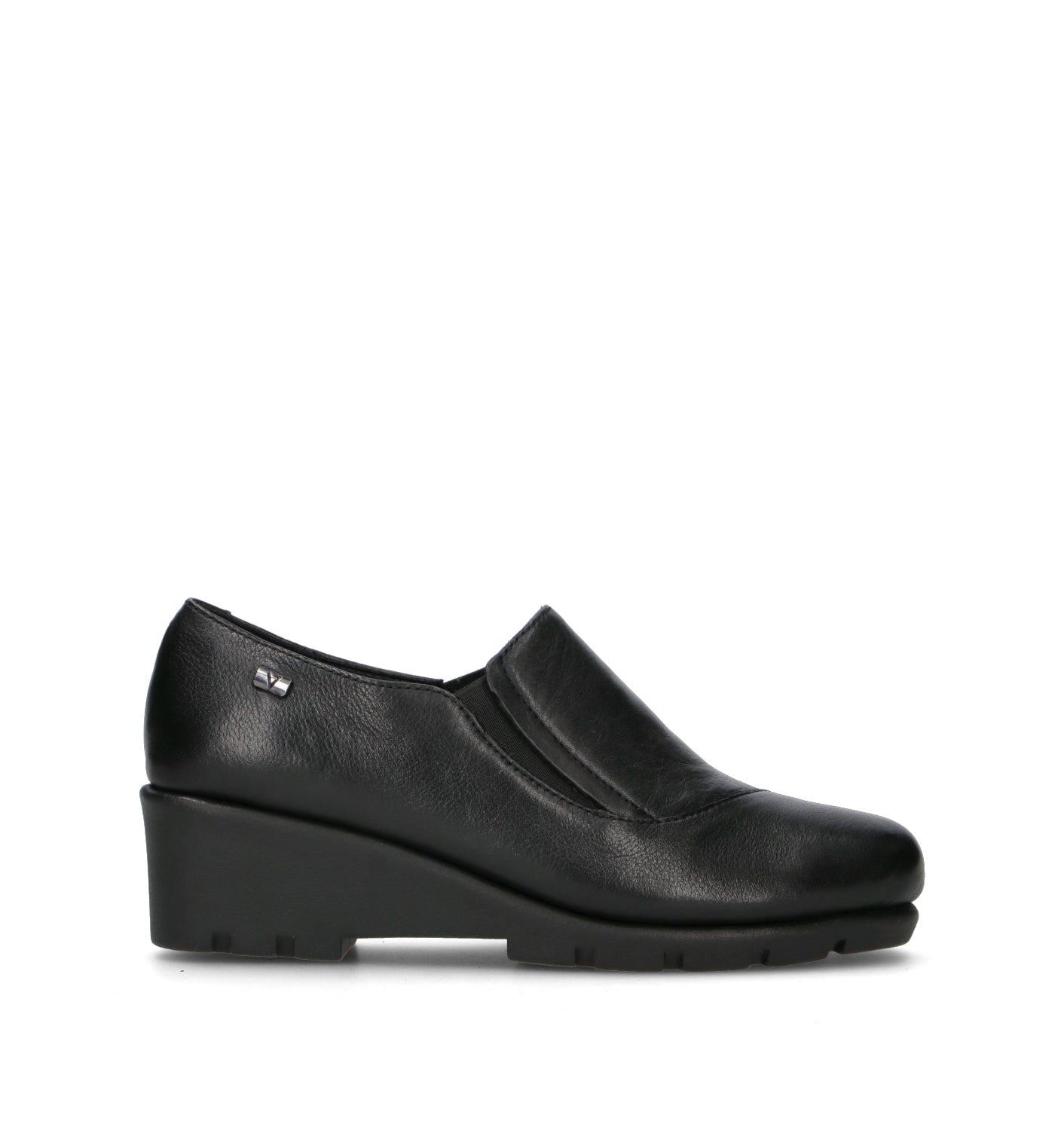 VALLEVERDE Scarpa comfort donna nera in pelle