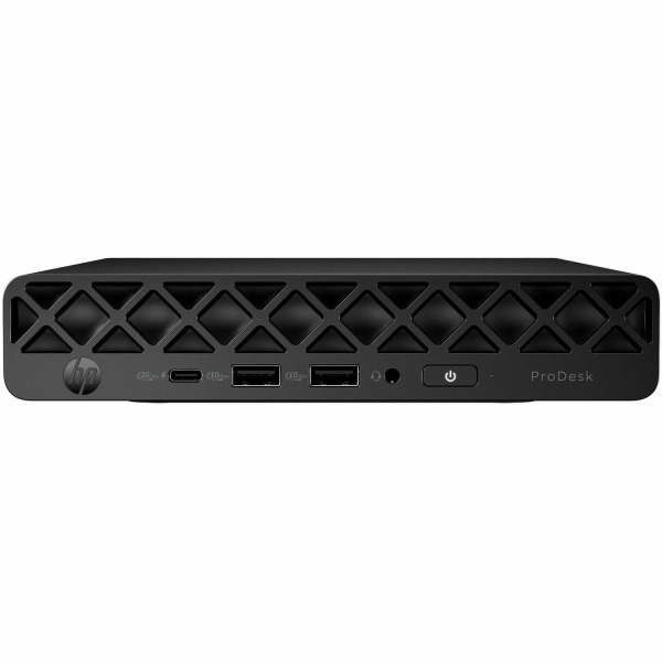 HP ProDesk 4 G1i Desktop Computer, Intel Core Ultra 5 235T, 32 GB, 512 GB PCI Express NVMe SSD, Mini PC, Jack Black, D32LQUTABA