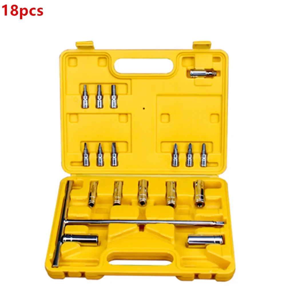 Kit d'outils de réparation automobile, outils universels pour voiture, boîte à outils complète pour réparation automobile, boîte à outils d'urgence, boîte de rangement et de finition d'outils