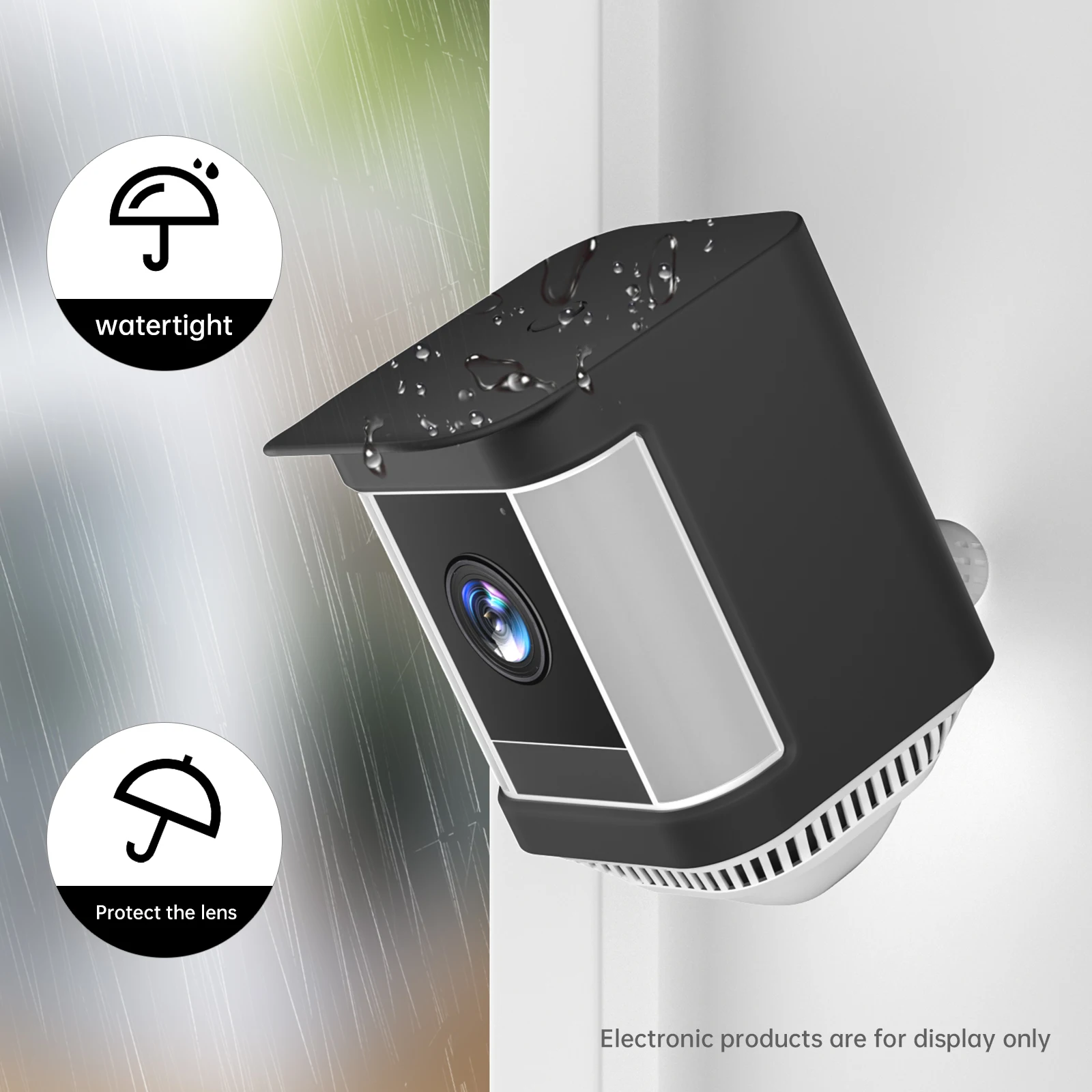 Étui de protection en Silicone pour caméra de sécurité, coque de protection résistante aux UV, résistante aux intempéries, pour Ring Spotlight Cam Pro/Cam Plus