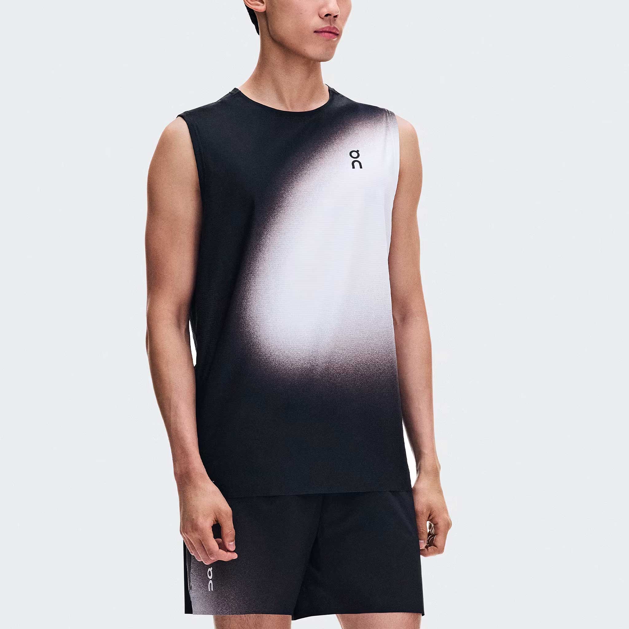 On Court Tank Swing Men's Tennis Apparel Black/Mulberry