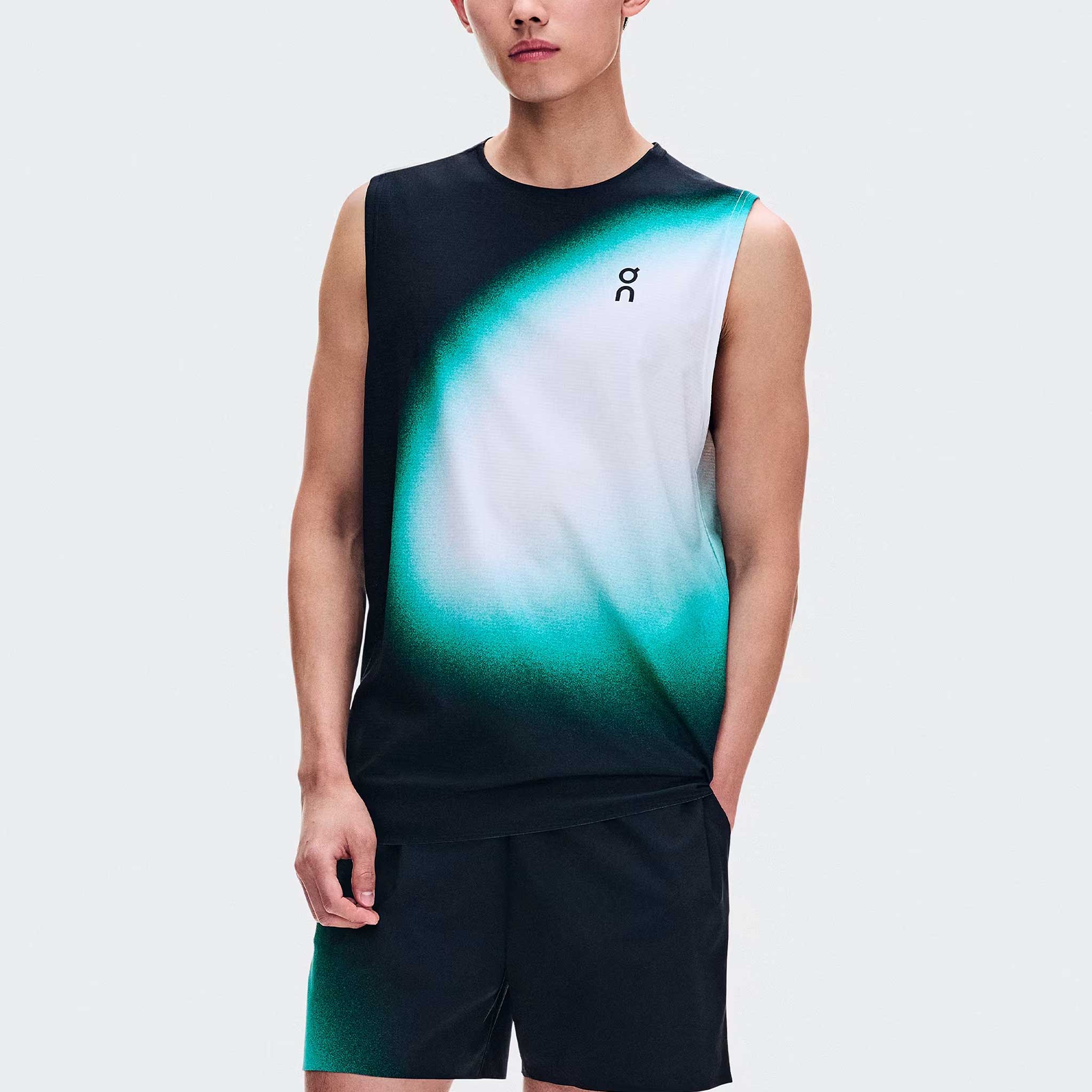 On Court Tank Swing Men's Tennis Apparel Black/Neem