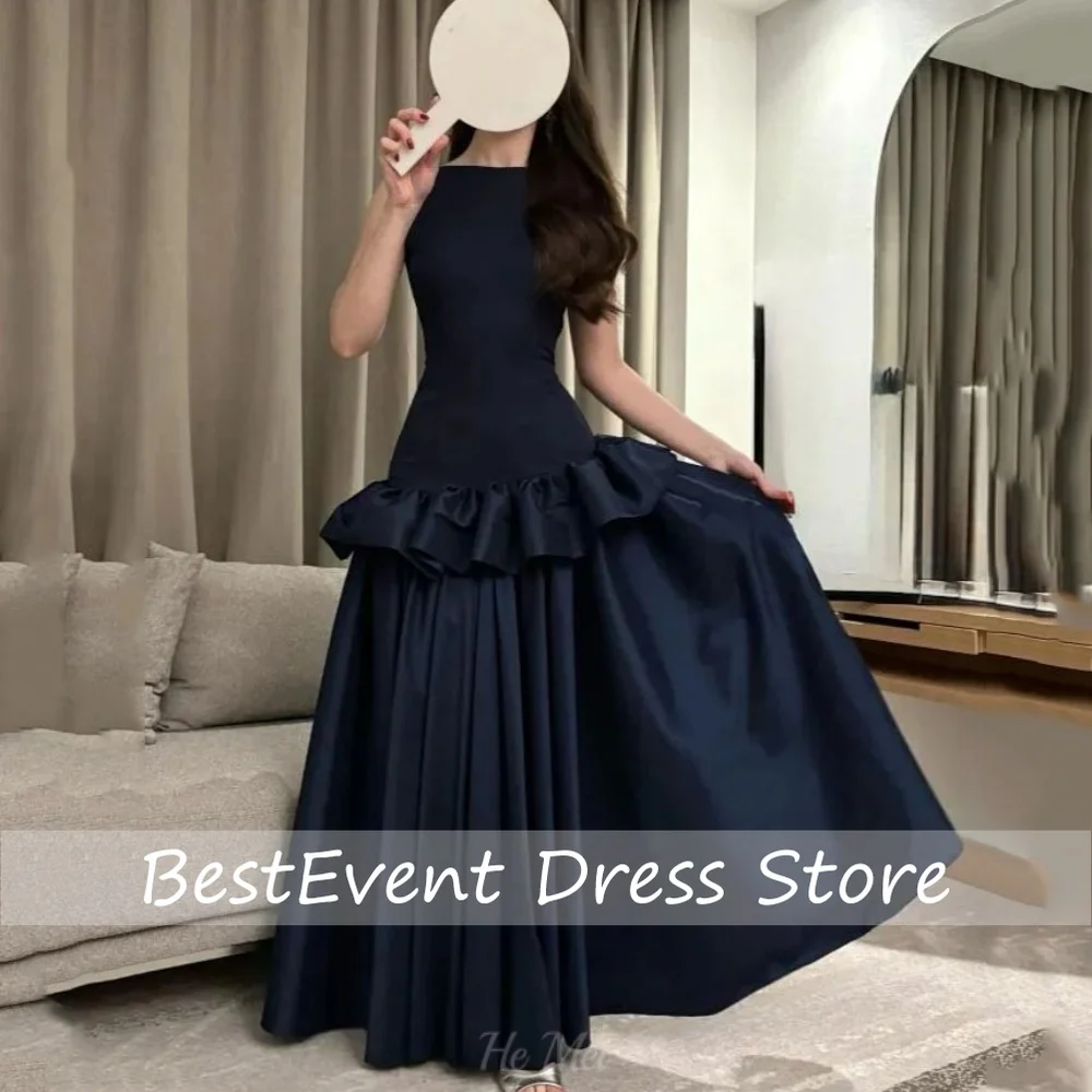 Prom Dresses Tank Party Gowns Simple A Line Elegant Evening Dress Floor Length Vestido De Novia Formal Customized