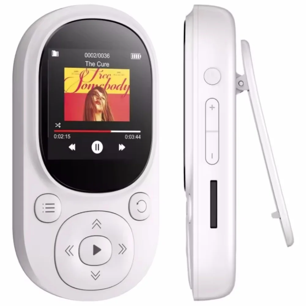 Lecteur MP3 32 Go à clip dorsal, mini lecteur de musique portable avec radio FM, fonction d