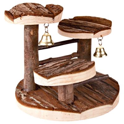Natural Wood Climbing Frame for Hamsters 15x14x14cm (LxWxH)