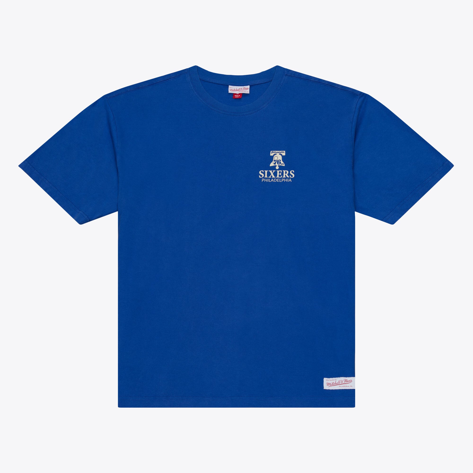 Mitchell & Ness Royal Philadelphia 76ers Core Essentials T-Shirt für Herren
