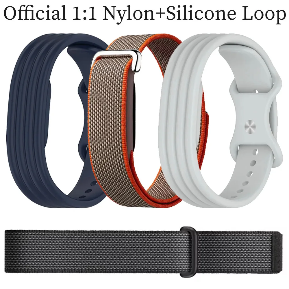 Official 1:1 Nylon+Silicone Loop Wristband for Google Fitbit Air Comfortable Replacement Wristband for Google Fitbit Air Correa
