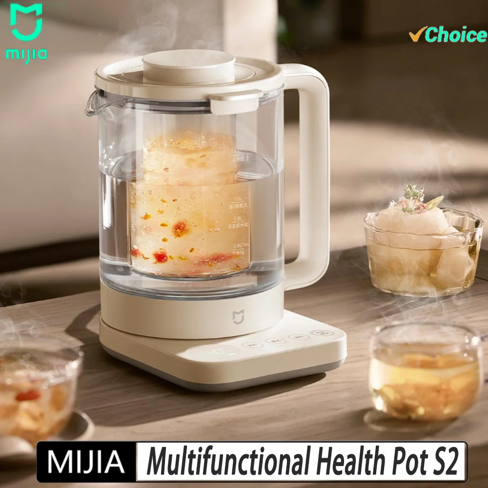 2026 NEW MIJIA S2 Multifunctional Health Pot kettle 1.5L Household Appliances 800W 304 Stainless Steel Heat Preservation CN