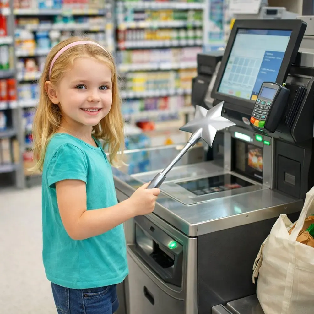 Baguette magique étoilée imprimée en 3D, baguette magique portable pour paiement sans contact, baguette de paiement par carte de crédit, porte-carte de crédit, carte de crédit à paiement sans contact