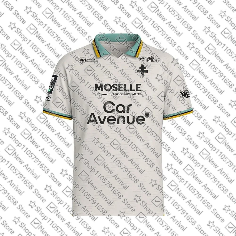 Maillot de football respirant à séchage rapide FC Metz pour adultes et enfants, domicile et extérieur, t-shirt de football pour supporters, familles et enfants