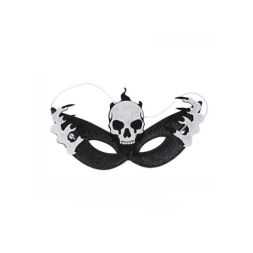 Masque de nuit à paillettes pour femme, en polyester, idéal pour Halloween. Motifs chauve-souris, araignée, crâne et citrouille. Accessoire gothique pour soirées costumées, bals masqués, carnavals et
