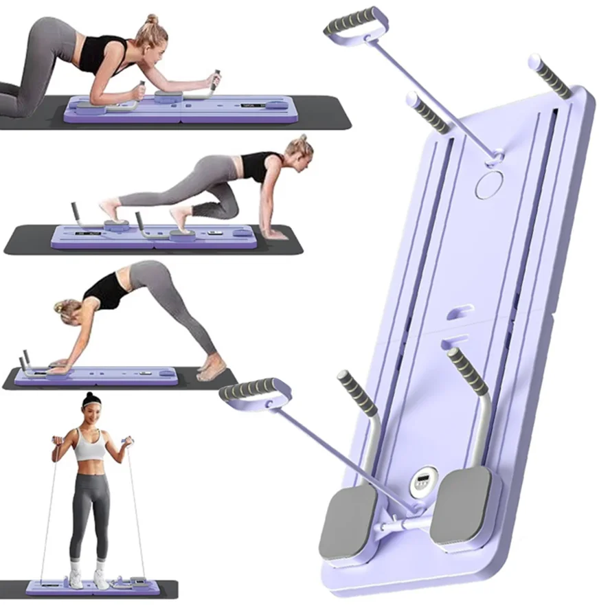 Pilates Fitness Board, multifunktionales Fitness Board, Bauchtrainer, Push-Up-Platte, Pilates Board, Ab Board, Reformer, Fitness Core Workout