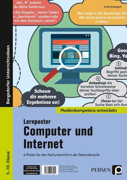 Lernposter Computer und Internet, Sonstige von Arndt Snøregott, Persen Verlag in der AAP Lehrerwelt GmbH, 978-3-403-20309-4