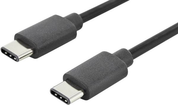Digitus USB-Kabel USB 2.0 USB-C® Stecker, USB-C® Stecker 1.00 m Schwarz AK-300138-010-S