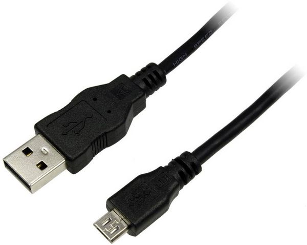 LogiLink USB-Kabel USB 2.0 USB-A Stecker, USB-Micro-B Stecker 5.00m Schwarz