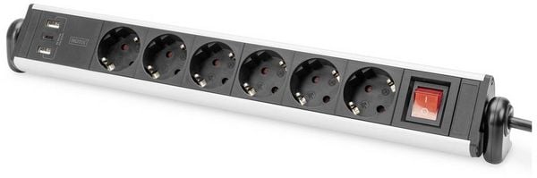 Digitus DA-70624 Steckdosenleiste Schwarz Eurostecker 1St.