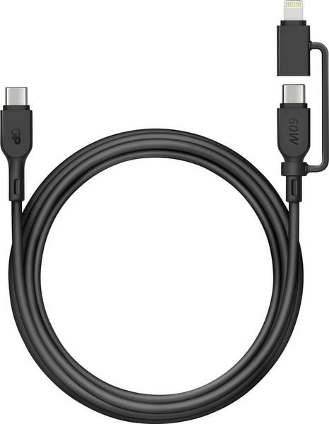 GP USB-Kabel USB-C®, Apple Lightning Stecker 1.50m Schwarz GPCBCXBPBKUSB964