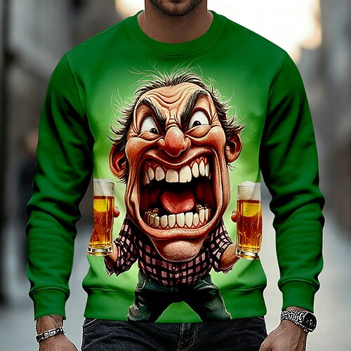 Herren Lustig Alter Mann Pullover Lässig Rundhalsausschnitt Urlaub Geschenk Blau Schwarz Braun Grün Rundhalsausschnitt Ganzjahres Designer S M L XL XXL XXXL