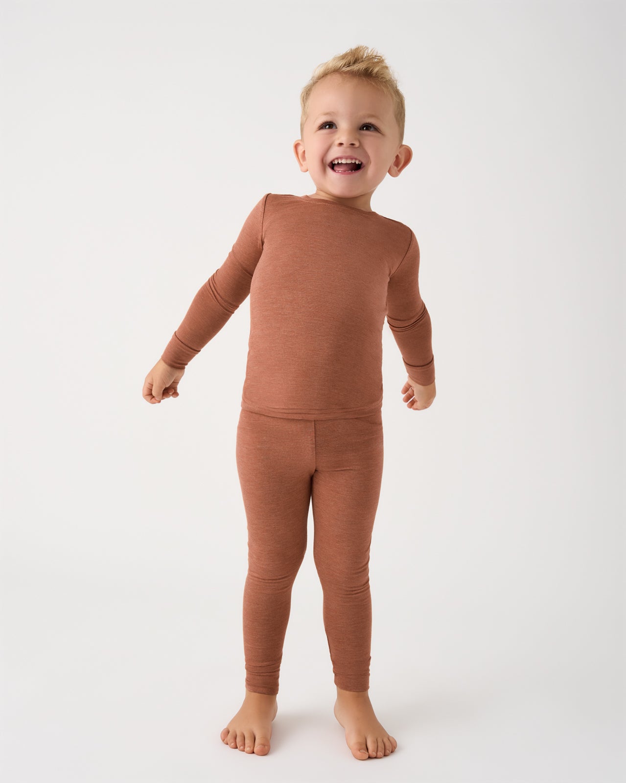 Heather Spice Two-Piece Pajama Set - 18-24 months - Little Sleepies