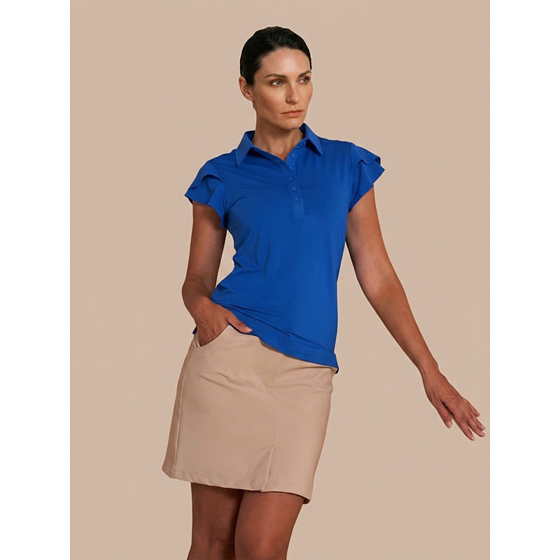 Women's Golf Polo Shirt White Light Pink Royal Blue Sleeveless Top Ladies Golf Attire Clothes Outfits Wear Apparel