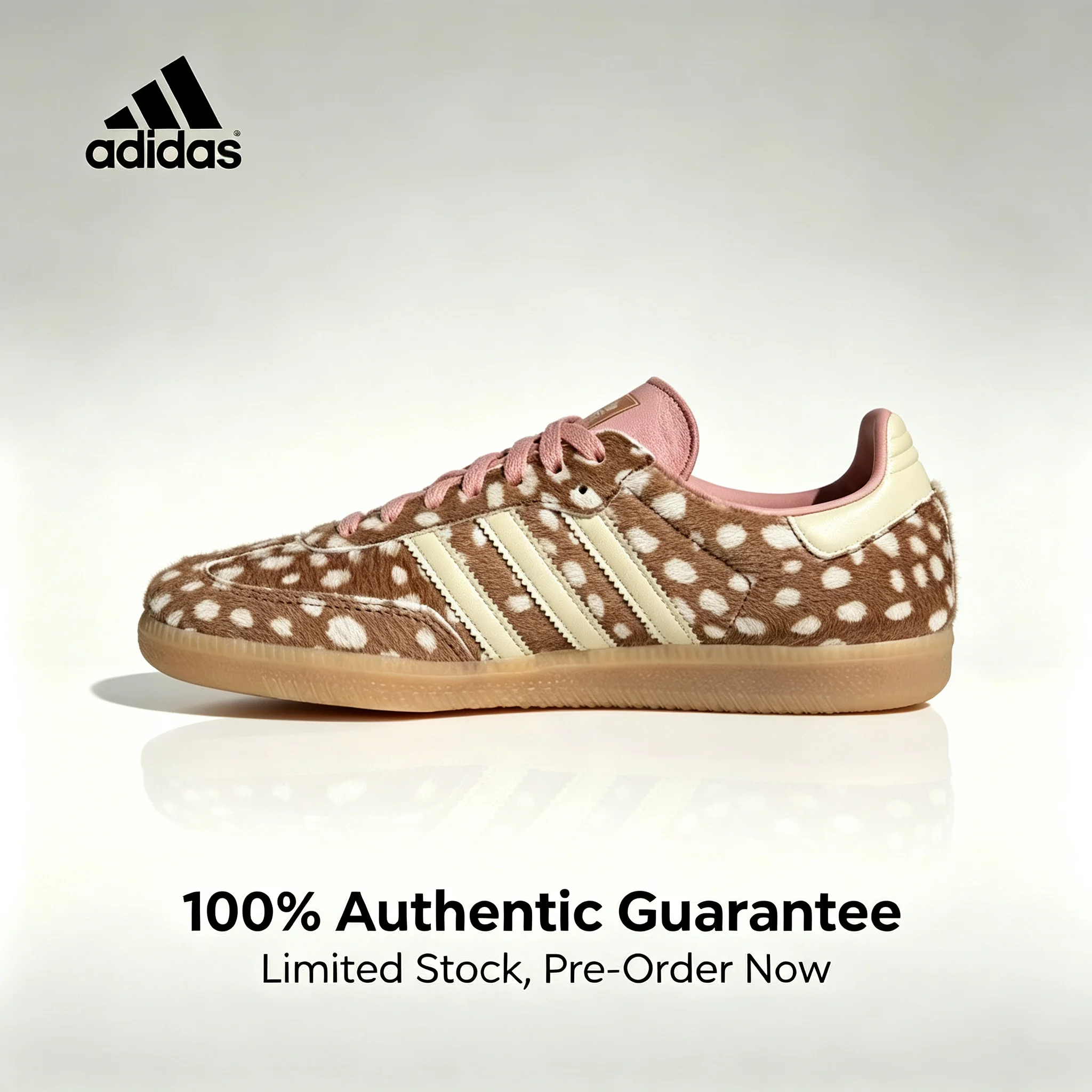 adidas Originals SAMBA OG T-Top Schuhe, bequeme Freizeitsneakers für Damen und Herren, Braun/Weiß, KJ7447.