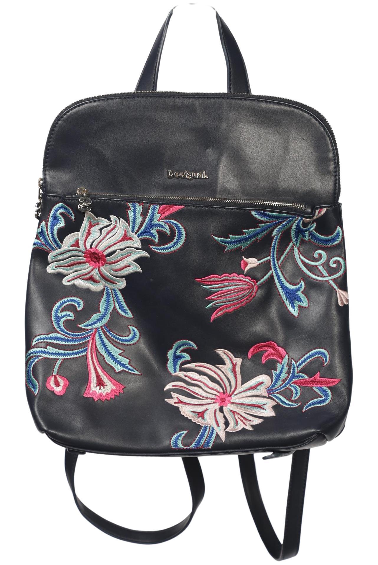 Desigual Damen Rucksack, Gr. , Marineblau, Kunstleder / Synthetik