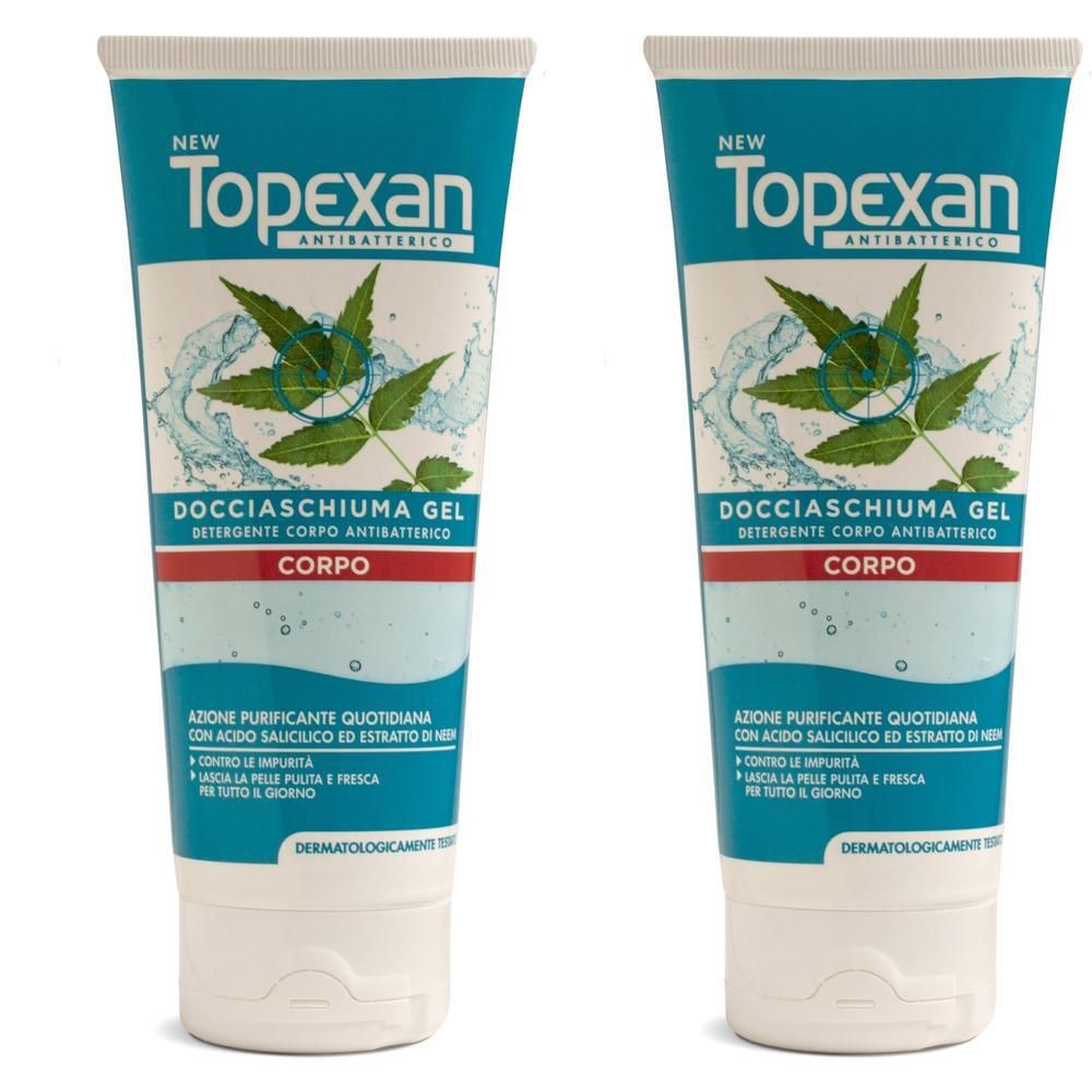 New Topexan Docciaschiuma Gel 2x200 ml detergente