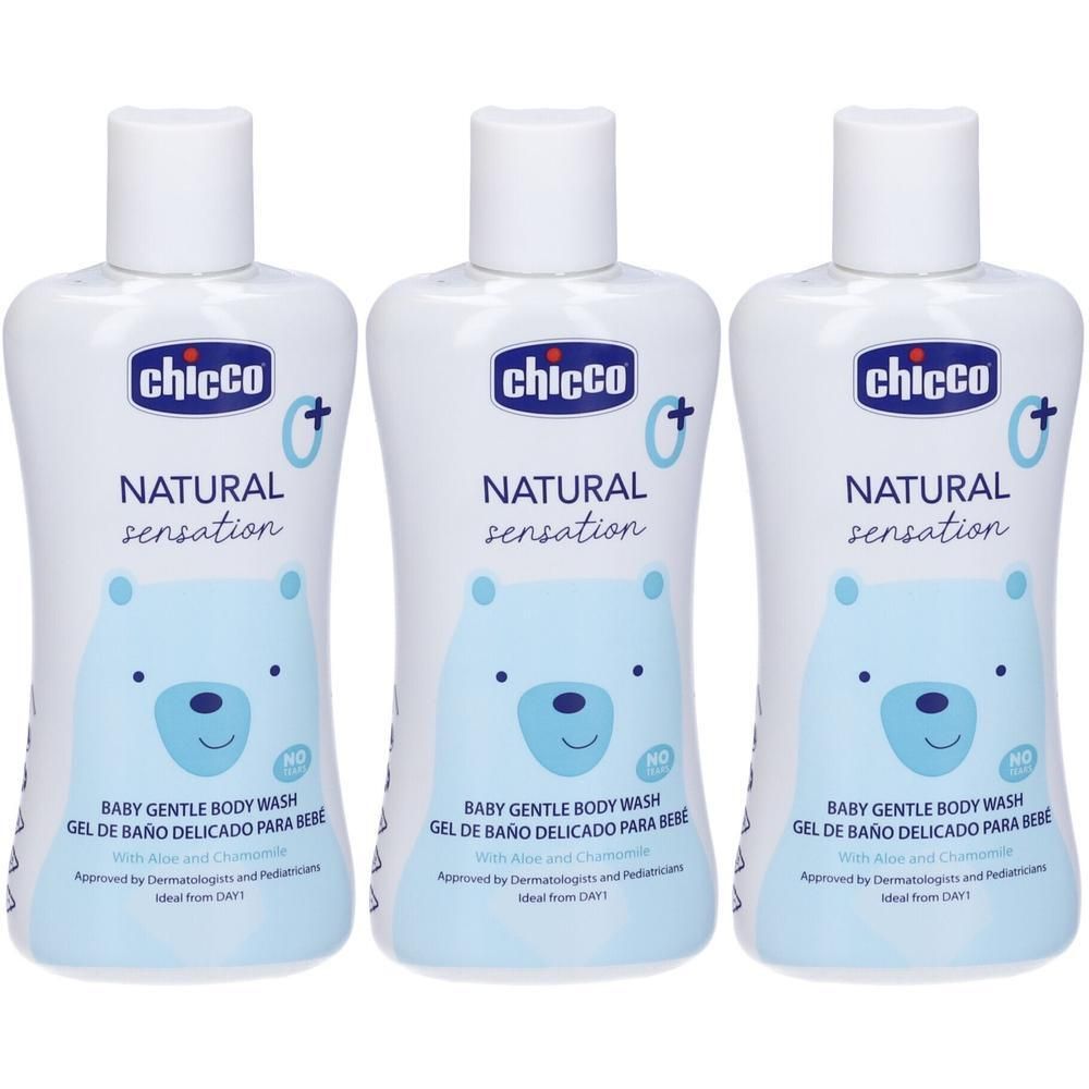 Chicco Natural Sensation Baby Corpo Delicato 3x200 ml