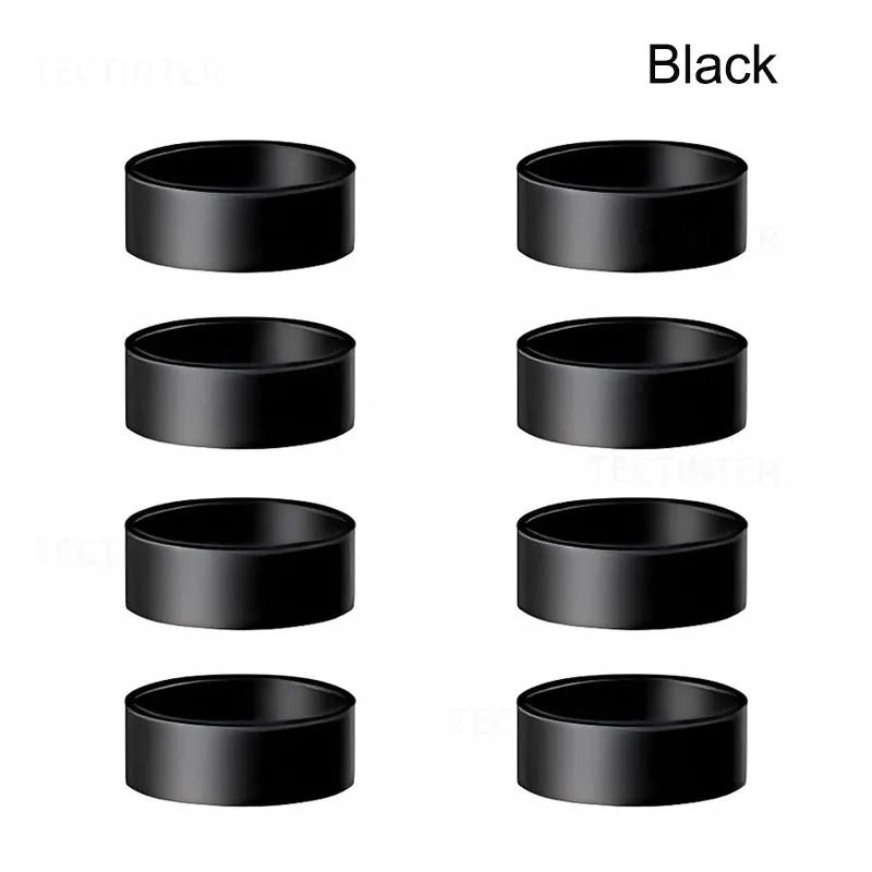 4 8PCS Silicone Joystick Protector Rings For PS5 Xbox Switch Pro Steam Deck black (8 Pcs)