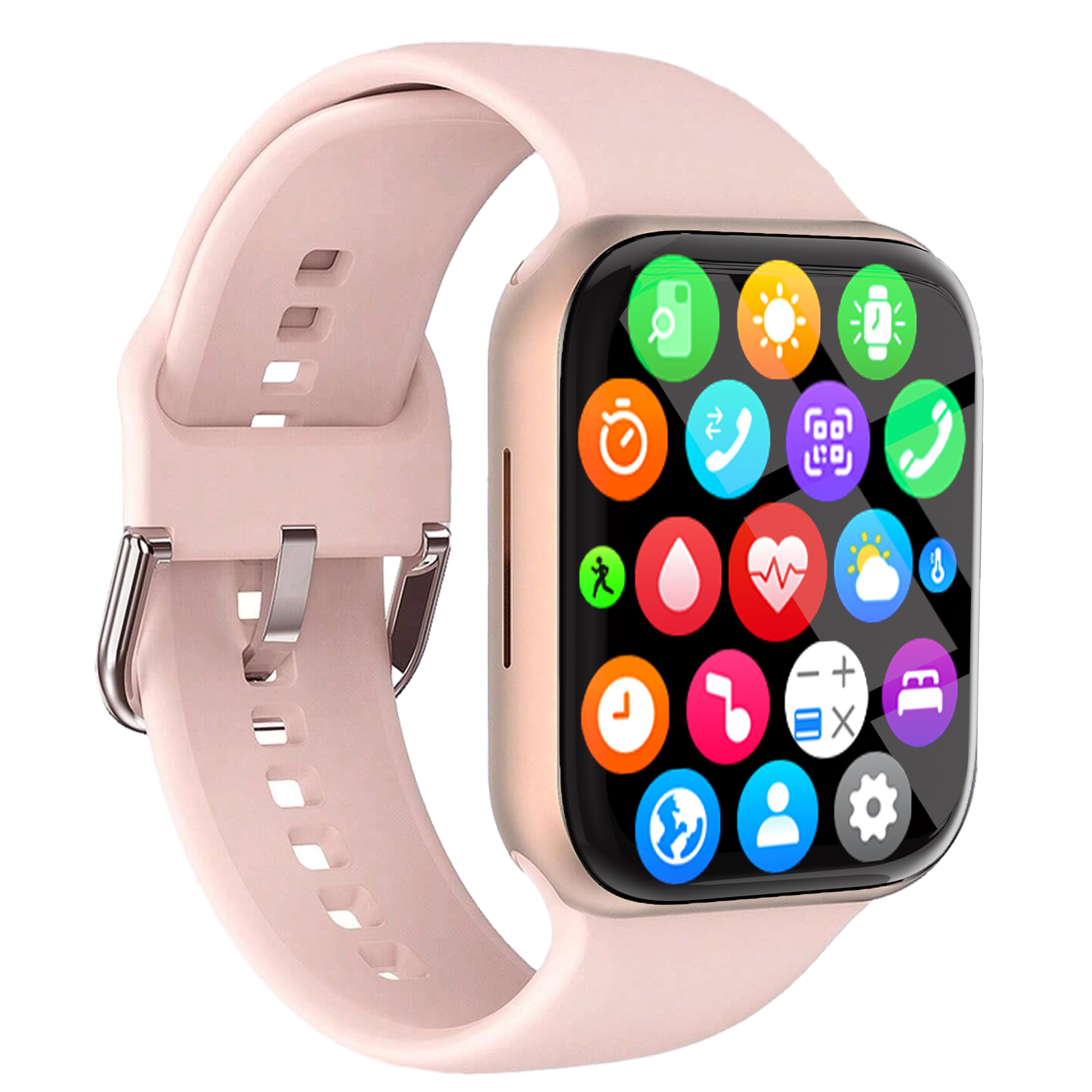 Fashion Smart Watch For Men And Women With Full Touch Fitness Tracker pink