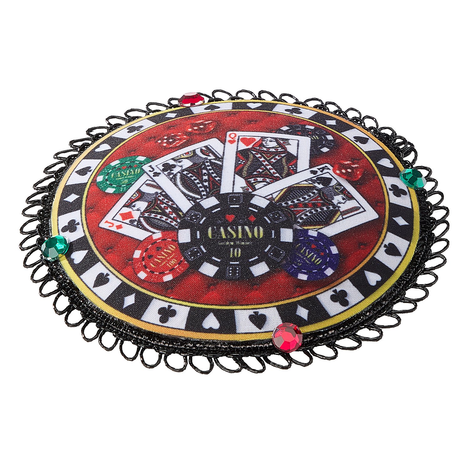 Fascinator "Casino", rouge
