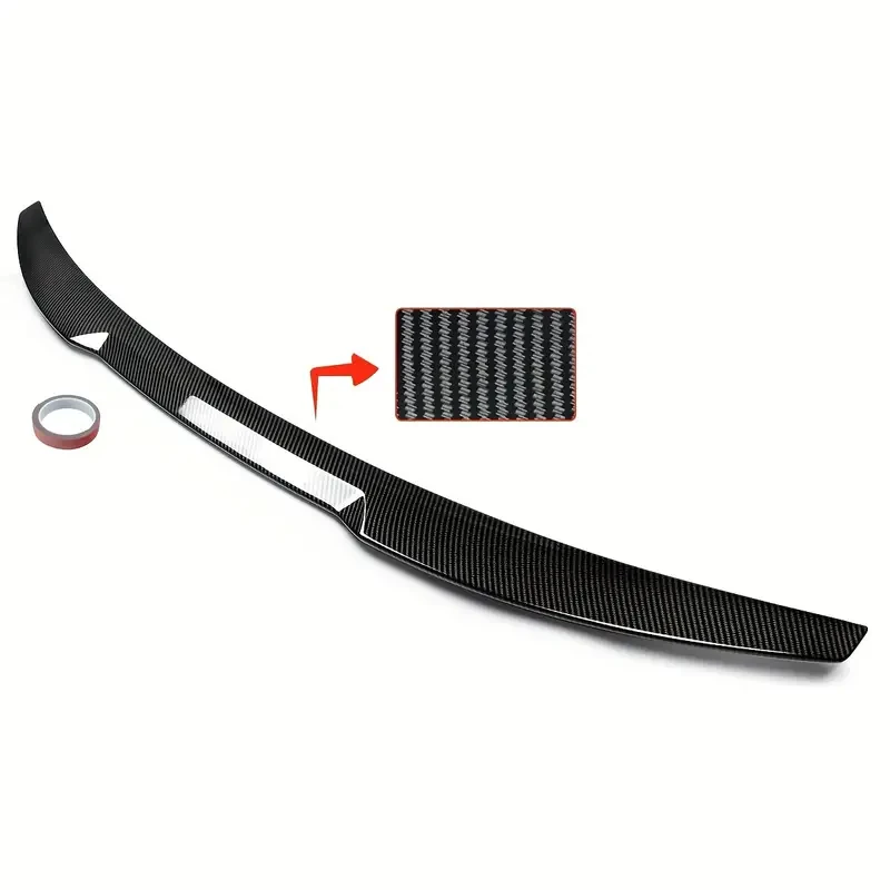 Aileron arrière style carbone pour Audi A3 Sportback S3, compatible avec Audi A3 Sline S3 berline 2014 2015 2016 2017-2020