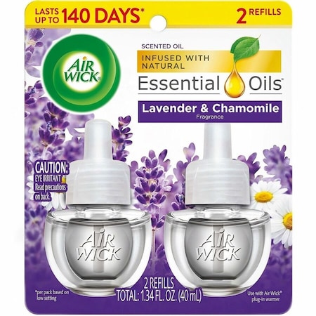 AIR WICK 78473 REFILL, LVNDR, TWIN SCENTED, Case of 6 packs; 2 refills per pack - AIR WICK