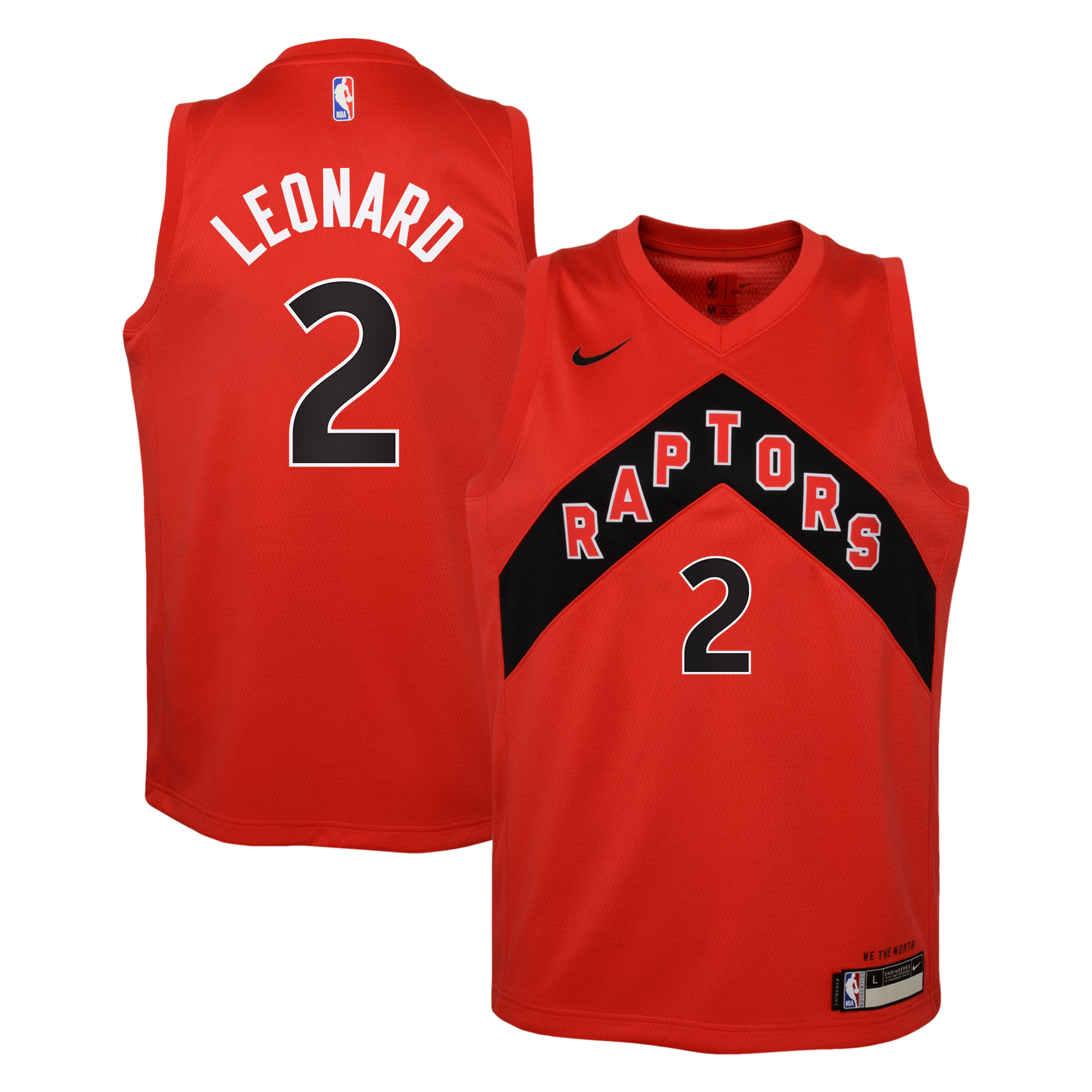 Maillot Swingman Nike Icon Edition des Raptors de Toronto - Rouge - Kawhi Leonard - Jeune - unisexe Taille: XL (18/20)