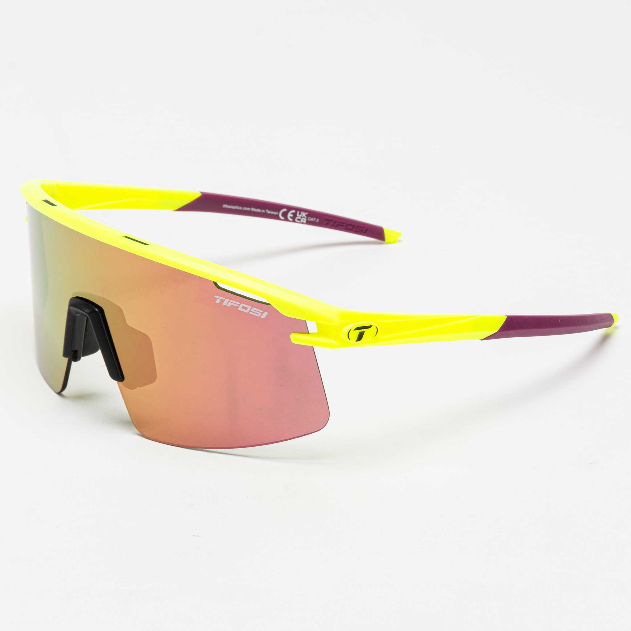 Tifosi Moab Lite Sunglasses Sunglasses Speed Yellow (Clarion Sunset Pink/AC Red/Clear)