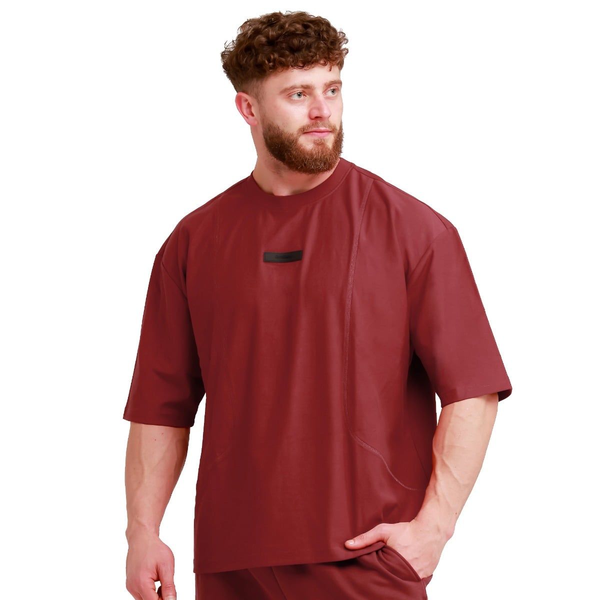 Maglietta uomo Unstoppable oversize rossa 1 St