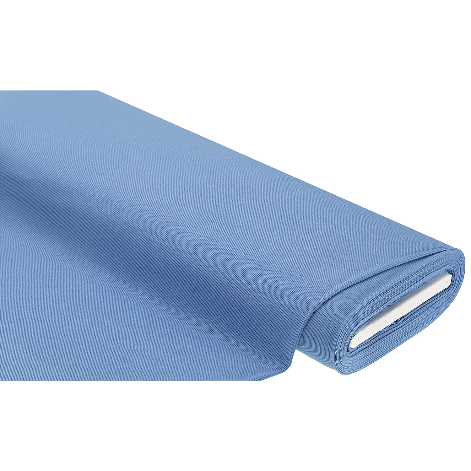 Feinripp-Jersey Uni, blau